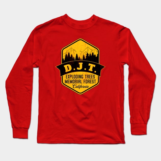 Exploding Trees Memorial Forest Long Sleeve T-Shirt by Graphico